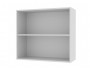 Шкаф навесной Мария 800х720х300 Сталь/ Белый недорого