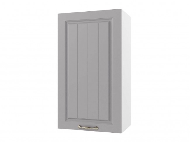 Шкаф навесной Мария высокий 500х920х300 Сталь/ Белый фото