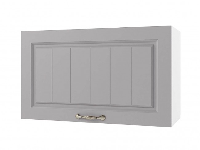 Шкаф навесной Мария горизонтальный высокий 800х460х300 Сталь/ Бе фото
