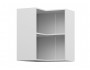 Шкаф навесной Мария угловой пенал 600х720х600 Сталь/ Белый недорого