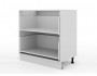 Шкаф напольный Мария с 2мя ящиками 800х820х476 Сталь/ Белый недорого