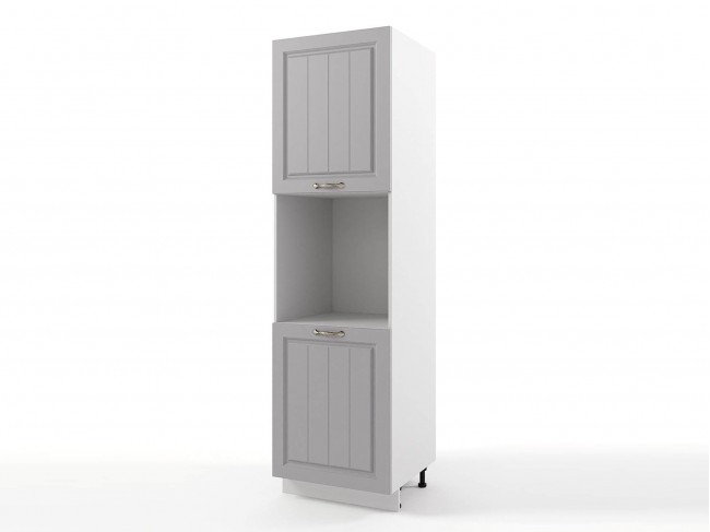 Шкаф-пенал напольный Мария с нишей под духовку 600х2140х576 Стал фото