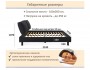 Мягкая кровать Bali 1600 черная c ортопедическим основанием распродажа