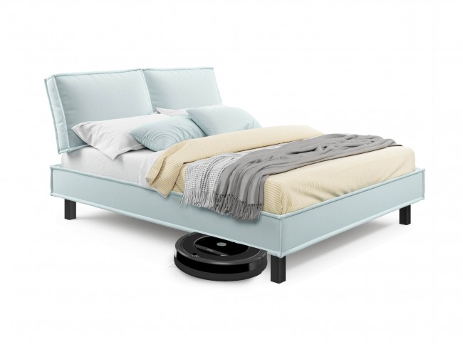 Мягкая кровать Bali 1600 мята пастель с ортопедическим основание фото