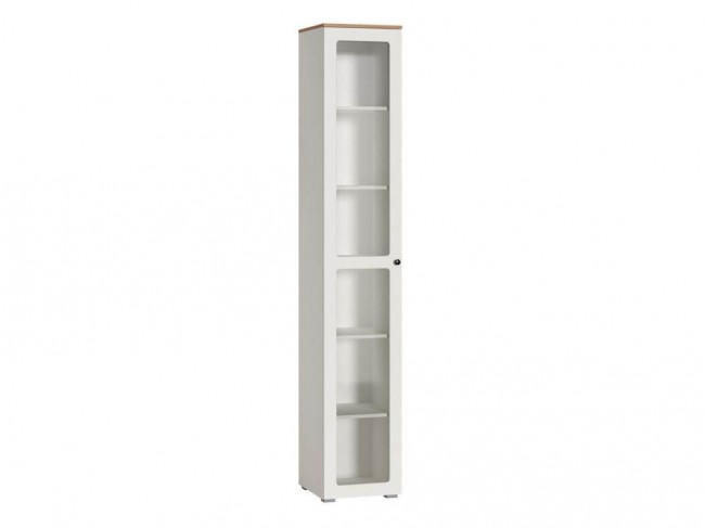 Опра 16.394.03 белый PE шагрень / дуб золотой craft Шкаф фото