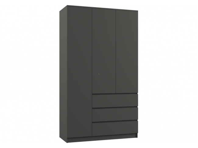 Мадера ШМ 1200 ЛДСП графит Шкаф фото