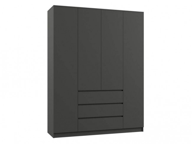 Мадера ЛДСП графит Шкаф фото