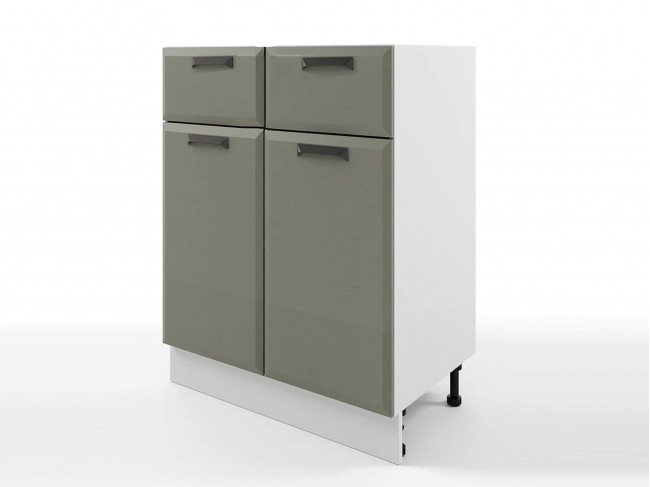Шкаф напольный Призма с 2-мя ящиками и дверцами 600х820х476 фото