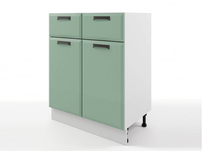 Шкаф напольный Призма с 2-мя ящиками и дверцами 600х820х476 фото