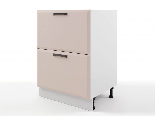 Шкаф напольный Призма с 2-мя ящиками и 1-м скрытым ящиком 600х82 фото