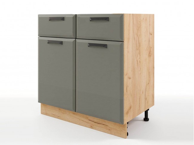 Шкаф напольный Призма с 2-мя ящиками и дверцами 800х820х476 фото