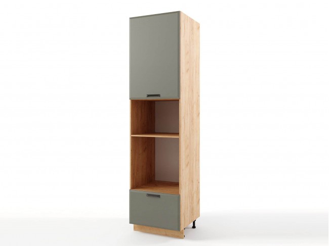Шкаф-пенал напольный Призма с нишами высокий 600х2340х576 фото