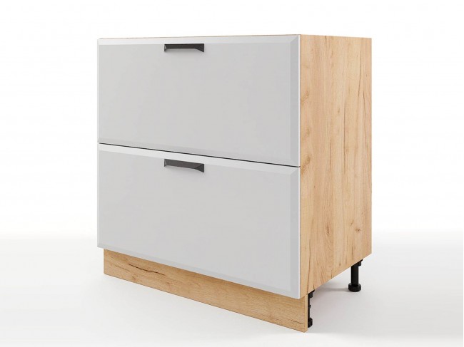 Шкаф напольный Призма с 2-мя ящиками и 1-м скрытым ящиком 800х82 фото