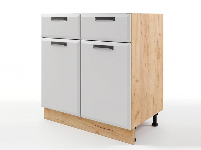 Шкаф напольный Призма с 2-мя ящиками и дверцами 800х820х476 фото