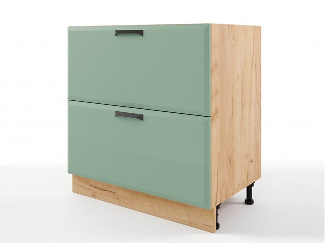 Шкаф напольный Призма с 2-мя ящиками и 1-м скрытым ящиком 800х82 фото