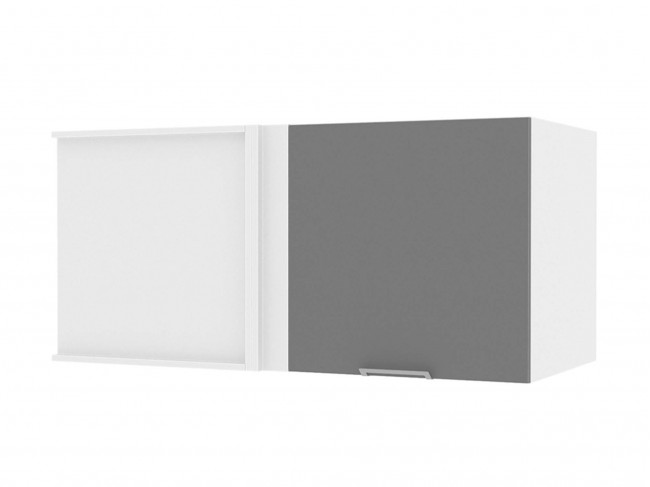 Шкаф навесной Каталея горизонтальный глубокий угловой 1000х360х6 фото