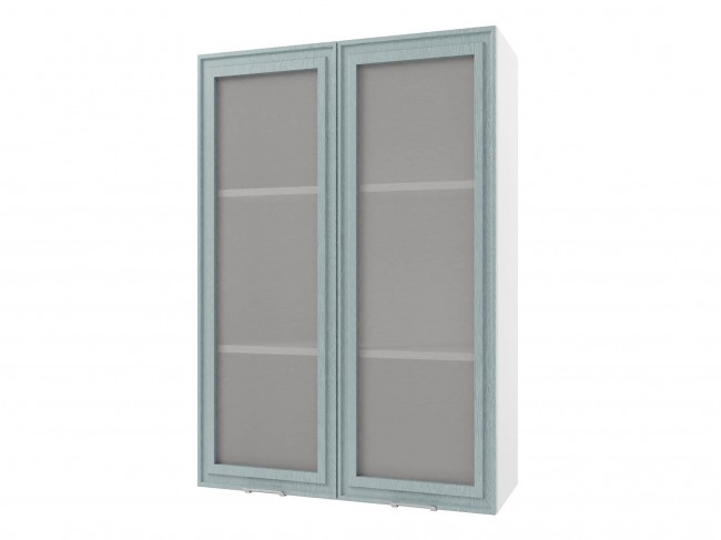 Шкаф навесной Орлеан высокий со стеклом 600х920х300 фото