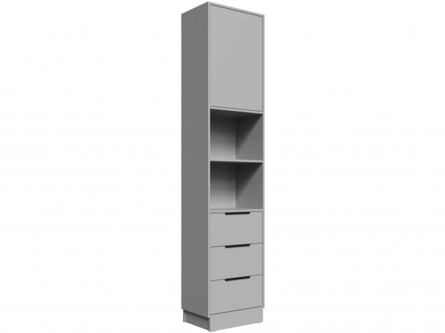 Шкаф Мадрид торцевой (0,35) с 3 ящ., Камень серый фото