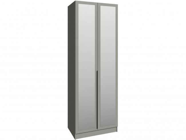 Шкаф Мадрид (0,8) с полками с зеркалом, Мокко фото