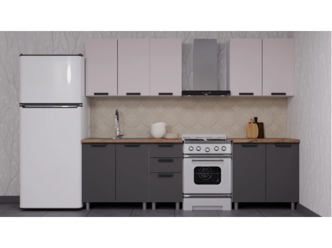 ГК Аленушка 2м Лаванда Кашемир/Сталь,скоба черный,черный фото