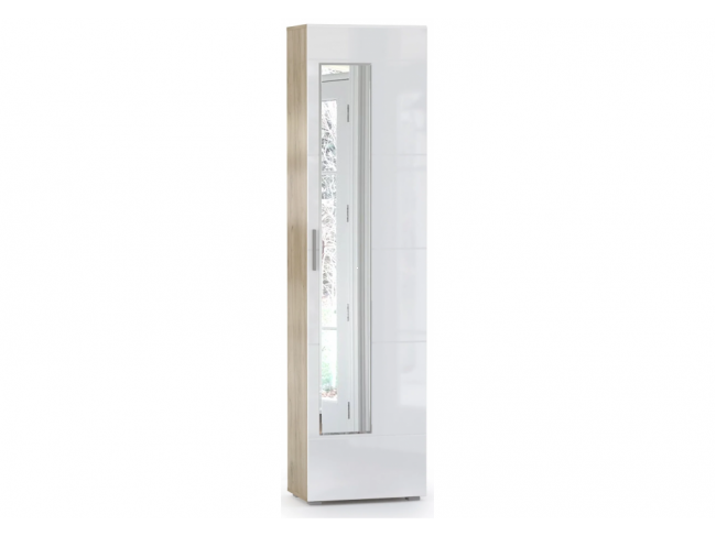 Лайн 08.122 дуб серый craft K 002 PW / белый глянец пвх Шкаф фото