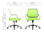 Ergoplus green / white Компьютерное кресло недорого
