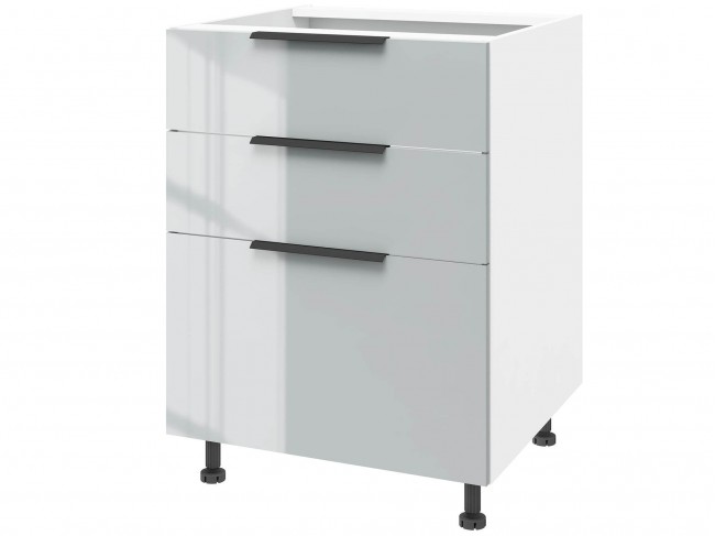 Тумба напольная с 3-мя ящиками Тандембокс 60 х 82 Колор фото