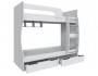 Кровать Мадрид (0,8) двухярусная, Белый недорого