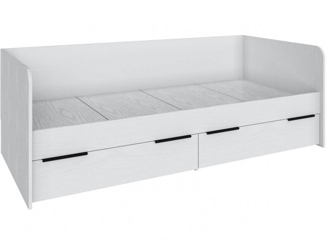 Кровать Мадрид (0,8) с 2-мя ящиками, Белый фото