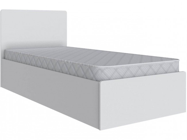 Кровать 90х200 Мадрид с настилом ДСП (МД-1), Белый фото