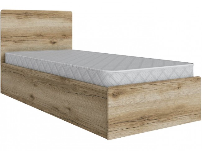 Кровать 90х200 Мадрид с настилом ДСП (МД-1), Дуб делано фото