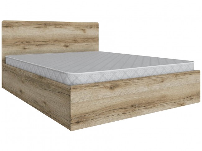 Кровать 160х200 Мадрид с настилом ДСП (МД-1), Дуб делано фото