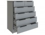 Комод для спальни Мадрид (0,82), Камень серый недорого