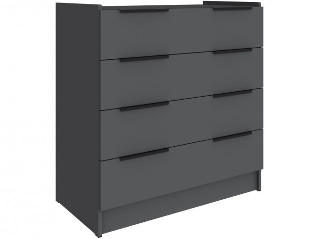Комод для спальни Мадрид (0,85), Графит серый фото