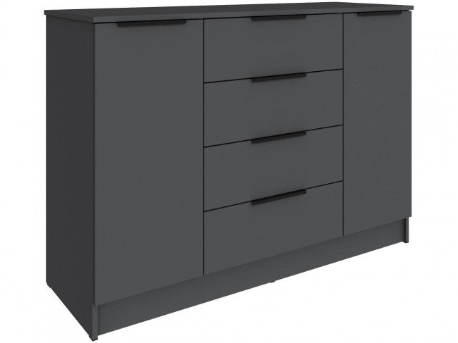 Комод для спальни Мадрид (1,31), Графит серый фото