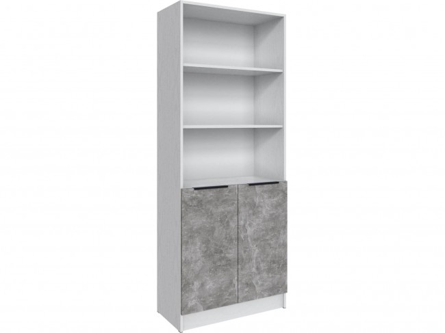 Стеллаж Мадрид (0,75), Белый/Ателье светлое фото