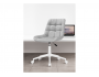 Честер светло-серый велюр / белый Офисное кресло фото
