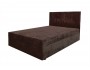 Кровать Атланта с мягкой обивкой с матрасом, 120, коричневая купить