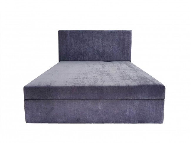 Кровать Атланта с мягкой обивкой с матрасом, 120, бежевая фото