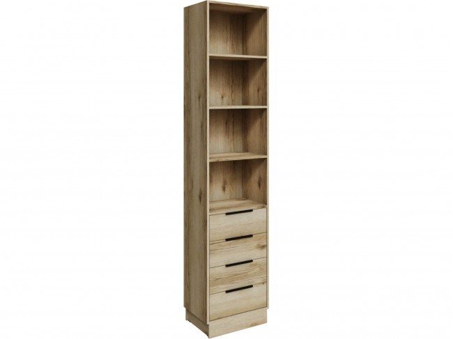 Шкаф Мадрид торцевой (0,35) с 4 ящ, Дуб делано фото