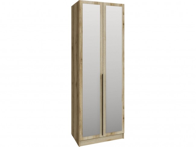 Шкаф Мадрид (0,8) с 2 ящ. внутри с зеркалом, Дуб делано фото