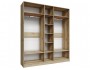 Шкаф Мадрид (2,0) с зеркалом, Дуб делано недорого