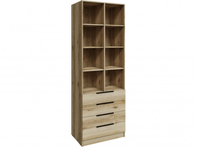 Стеллаж Мадрид (0,8) с 4 ящ., Дуб делано фото