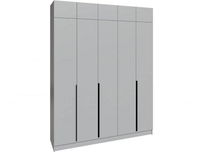 Шкаф 2,0 с антресолью Мадрид, Камень серый фото