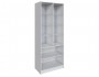 Шкаф Мадрид (0,9) с 2 витринами, Белый распродажа