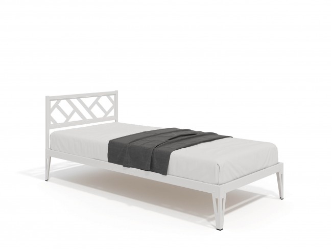 Кровать КМД 47 АЙРИС 900, белый фото