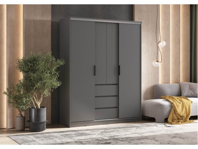 Шкаф-купе Челси (1600), Графит фото