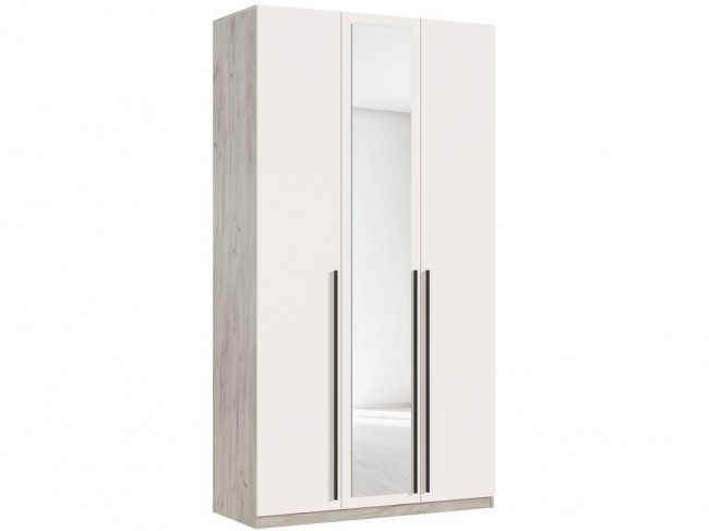 Шкаф 3-х створчатый Ларго (1200) 1 зеркала, Крафт серый/Кашемир фото