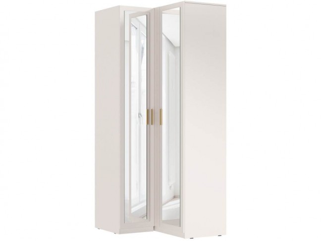 Шкаф угловой Ларго двухдверный (2 зеркала), Кашемир фото