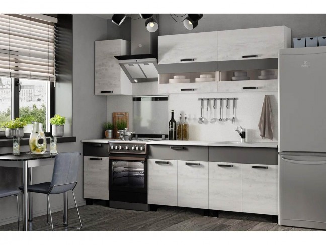 Кухня Дакота (БТС) бетон пайн/графит фото